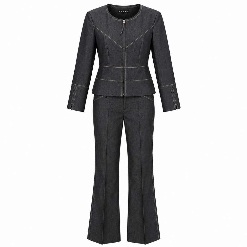 VESTI Corpcore Pant Suit Womens 8 Minimalist Office Siren Power Suit Luxury